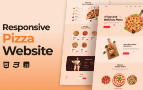 HTML/CSS/JS实现精美的披萨网页